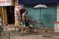 Rickshaw drivers work hard to make a living and are an important means of transportation in narrow streets