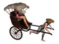 Rickshaw with passenger