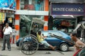 A Rickshaw Puller of Kolkata Royalty Free Stock Photo