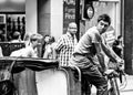 Rickshaw Rider on London Street