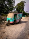 Rickshaw on road