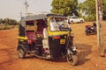 Rickshaw taxi cab waiting close to Kudli Beach