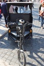 Rickshaw for the transport of tourists in an Italian city city