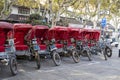 Rickshaw tricycles in Suzhou, China