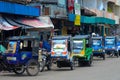 Rickshaw at Pagar Alam Indonesia Royalty Free Stock Photo