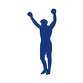 Ricky Balboa statue clipart icon vector
