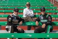 Ricky Stenhouse, Jr., Jack Roush, Trevor Bayne at the Daytona 500 Royalty Free Stock Photo