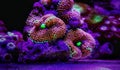 Ricordea mushroom is one of the most beautiful mushroom corals in the aquatic world Royalty Free Stock Photo