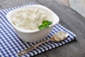 Ricotta cheese Royalty Free Stock Photo