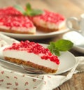 Ricotta cheese cake. Royalty Free Stock Photo