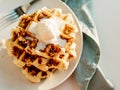 Ricotta cheese chaffles or waffles