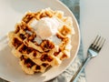 Ricotta cheese chaffles or waffles