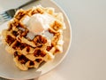 Ricotta cheese chaffles or waffles