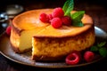 Ricotta Cheesecake - Italian-style cheesecake made with ricotta cheese and often flavored with citrus zest or chocolate