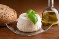 Ricotta on dish