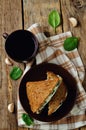 Ricotta spinach rye sandwich