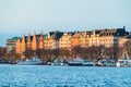 Riddarfjarden Bay and Kungsholmen Island in Stockholm Royalty Free Stock Photo