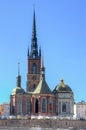 Riddarholm Church, Stockholm old town Gamla Stan, Sweden Royalty Free Stock Photo