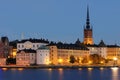 Riddarholmen, small island in central Stockholm.