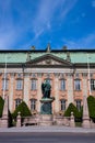 Riddarhuset building in Stockholm. Royalty Free Stock Photo