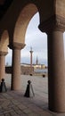 Gamla Stan from city hall arcade in Stockholm, Sweden