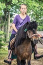 Ridding girl Royalty Free Stock Photo