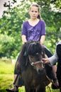 Ridding girl Royalty Free Stock Photo