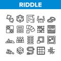 Riddle Play Equipment Collection Icons Set Vector Royalty Free Stock Photo