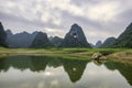 Riddled mountains in Cao Bang, Vietnam