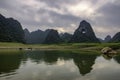 Riddled mountains in Cao Bang, Vietnam