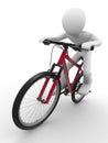 Ride that bike concept Royalty Free Stock Photo