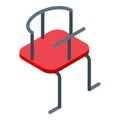 Ride child seat bike icon, isometric style Royalty Free Stock Photo