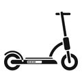 Ride electric scooter icon simple vector. Kick bike Royalty Free Stock Photo