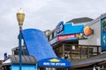 Ride The Flyer Family Adventure at Fisherman\'s Wharf on Pier 39 in San Francisco California Royalty Free Stock Photo