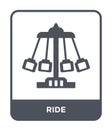 ride icon in trendy design style. ride icon isolated on white background. ride vector icon simple and modern flat symbol for web Royalty Free Stock Photo