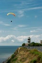 Ride on a parachute over the sea