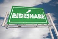 Ride Share Freeway Sign Carpool Commuters