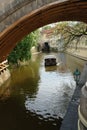 Ride a small boat to the beautiful places of Prague.