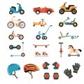 Ride-On Toys Elements Collection Royalty Free Stock Photo
