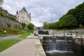 Rideau Canal connects the city Ottawa to Lake Ottawa and the Saint Lawrence River in Canada