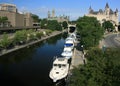 Rideau Canal in Downtown Ottawa Royalty Free Stock Photo