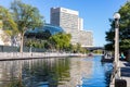 Rideau canal in downtown of Ottawa, Canada