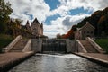 Rideau Canal Locks in Downtown Ottawa Royalty Free Stock Photo