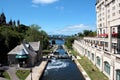 Rideau canal locks in summer, Ottawa, Ontario, Canada