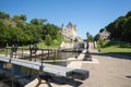 Rideau Canal Locks in Ottawa Ontario Canada Royalty Free Stock Photo