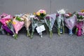 Rideau Hall Governer Generals\' house Flowers for the passing of the Queen.