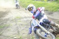 A rider at dirt bike competition in Sky Garden Motocross Racing Event. Photos taken on 9 January 2022 Royalty Free Stock Photo