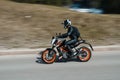 Ktm rider Royalty Free Stock Photo