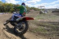 Rider at Honda CRF Royalty Free Stock Photo