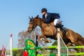 Rider Horse Jumping Royalty Free Stock Photo